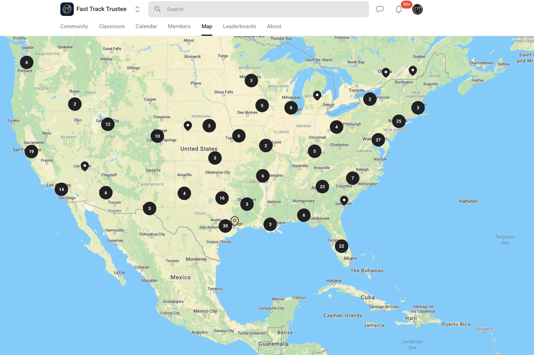 Map: Find freedom-minded folks near you.